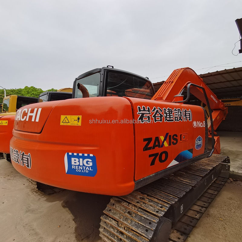 Hitachi in voorraad Goede staat Hitachi ZX70 tweedehands hydraulische graafmachine / Gebruikte mini graver Hitachi ZX70 Goedkope prijs