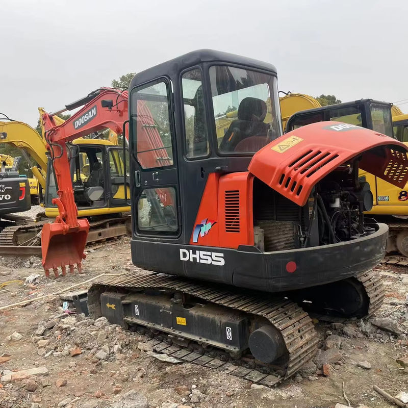 Sed huishoudelijke MINI graafmachines DOOSAN DH55 DX60/ Koreaanse merk gebruikte mini brandstofzuinige graafmachines zijn goedkoop te repareren en te graven