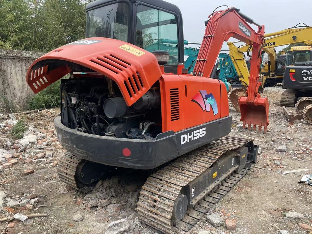 Sed huishoudelijke MINI graafmachines DOOSAN DH55 DX60/ Koreaanse merk gebruikte mini brandstofzuinige graafmachines zijn goedkoop te repareren en te graven