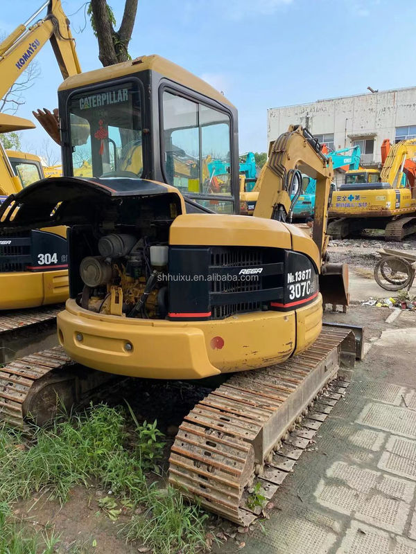 Japanse oorsprong Tweedehands goede kwaliteit hydraulische kruipgraver CAT307C 7T/gebruikte mini Digger CAT307C goedkope prijs