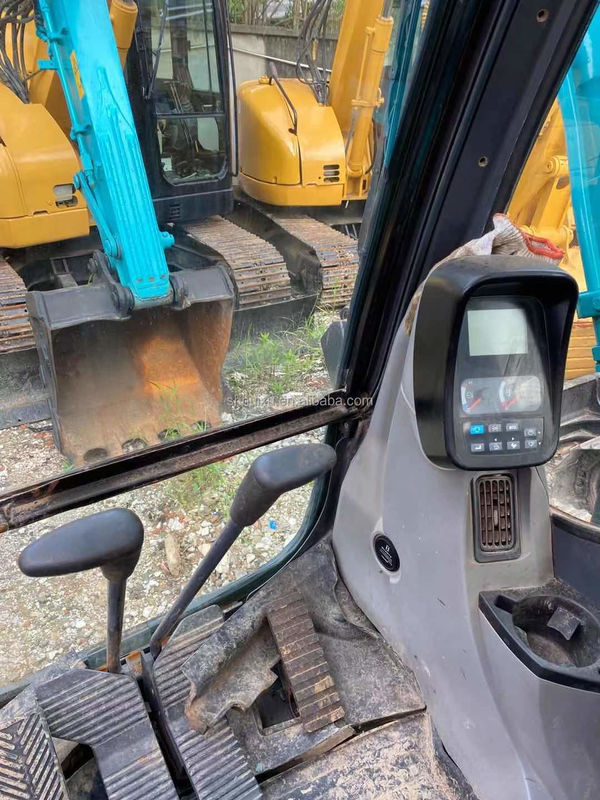 Blauwe kleur Originele verf Gebruikt Kobelco 75 Graafmachine tweedehands 7,5 Ton