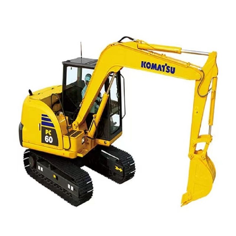 Kruipgraver Komatsu PC60 6 ton gebruikte hydraulische hoge kwaliteit/tweedehands mini graver Komatsu PC60 Japanse oorsprong goedkope prijs Komatsu Graver