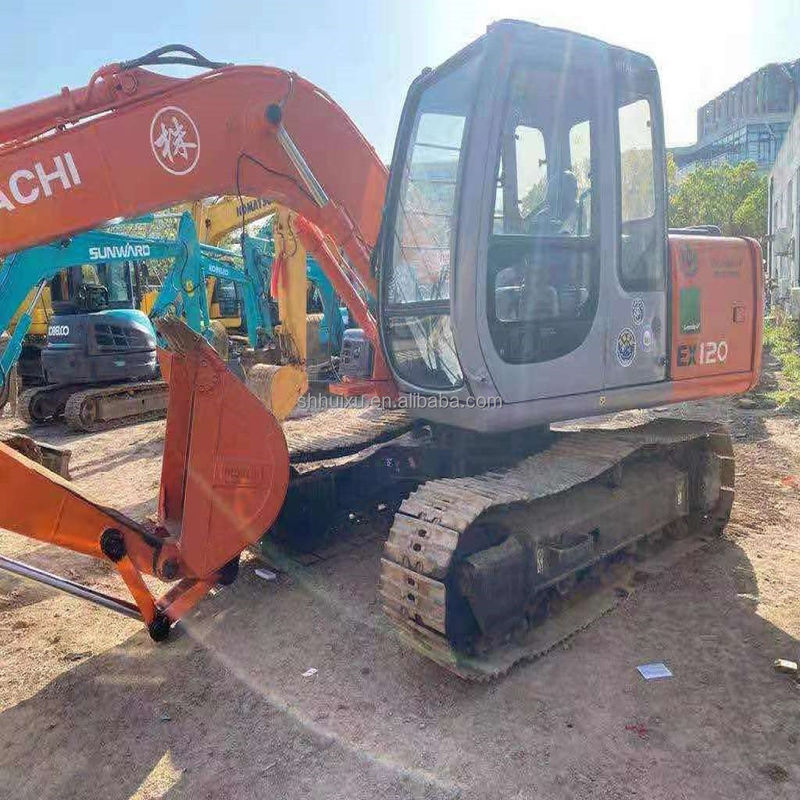 Hitachi in voorraad Bestverkopende Hitachi EX120 tweedehands Hydraulische graafmachine/gebruikte graafmachine Hitachi EX120 Goedkope prijs