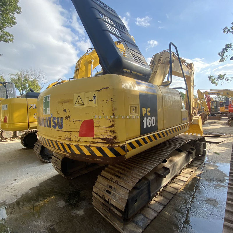 Komatsu 16 ton beste originele gebruikte Japan komatsu PC160 kruiper graafmachine Komatsu Graafmachine