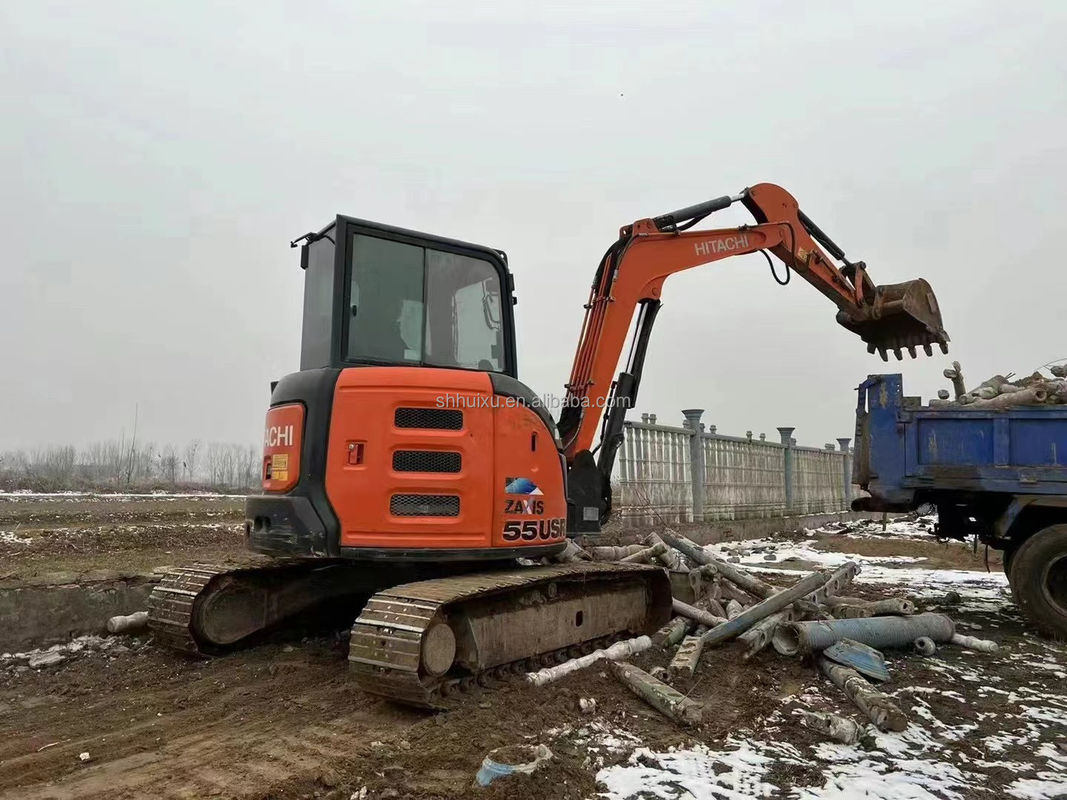 Hitachi Warme verkoop Gebruikte mini graafmachine Hitachi ZX55U Goedkope prijs/leuke kwaliteit Hitachi ZX55U Tweedehands hydraulische kruipgraver