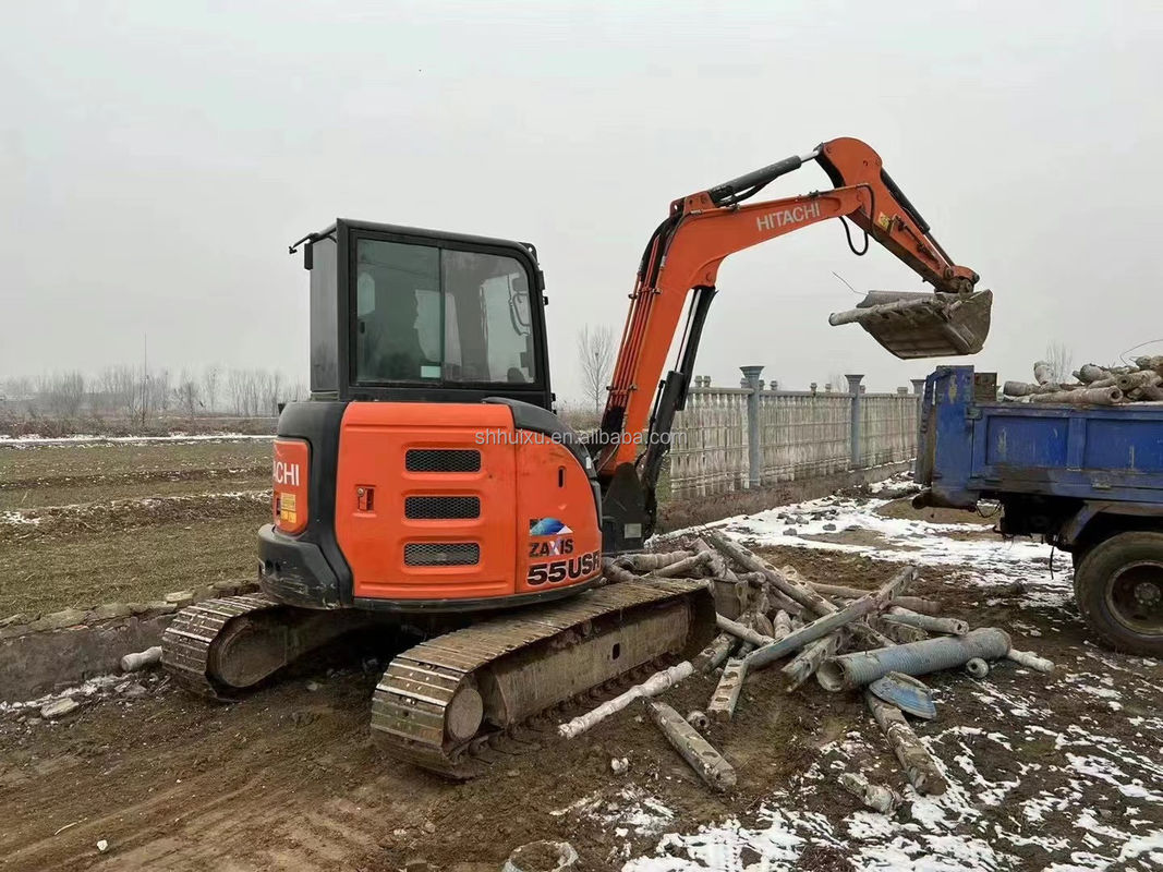 Hitachi Warme verkoop Gebruikte mini graafmachine Hitachi ZX55U Goedkope prijs/leuke kwaliteit Hitachi ZX55U Tweedehands hydraulische kruipgraver