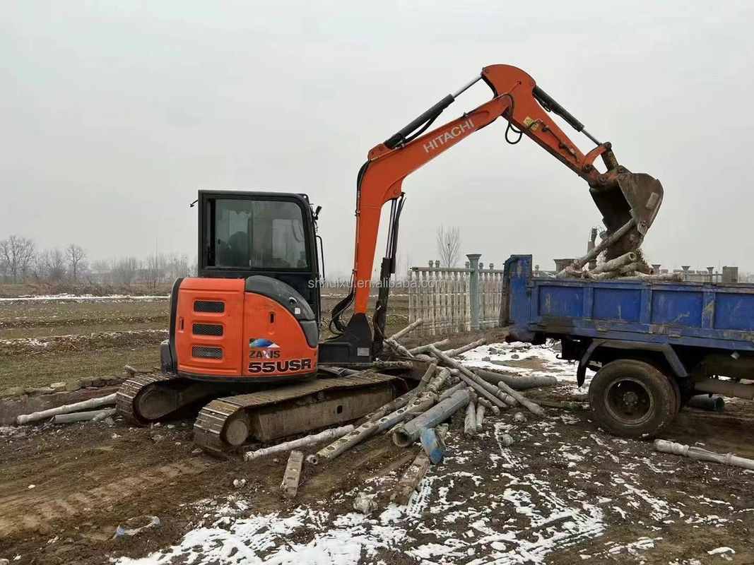 Hitachi Warme verkoop Gebruikte mini graafmachine Hitachi ZX55U Goedkope prijs/leuke kwaliteit Hitachi ZX55U Tweedehands hydraulische kruipgraver