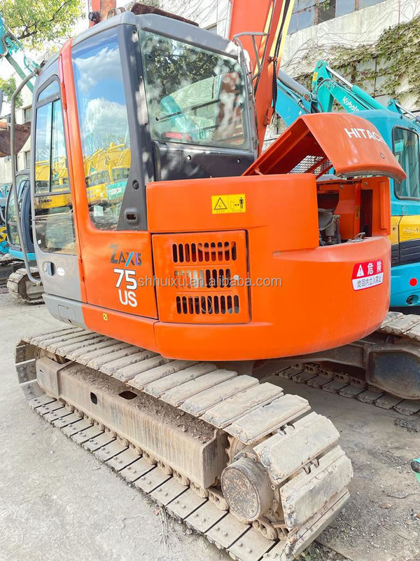 Hitachi in voorraad Japanse oorsprong Hitachi ZX75 Tweedehands hydraulische kruipergraver/Gebruikte minigraver Hitachi ZX75 goede kwaliteit Goedkope prijs