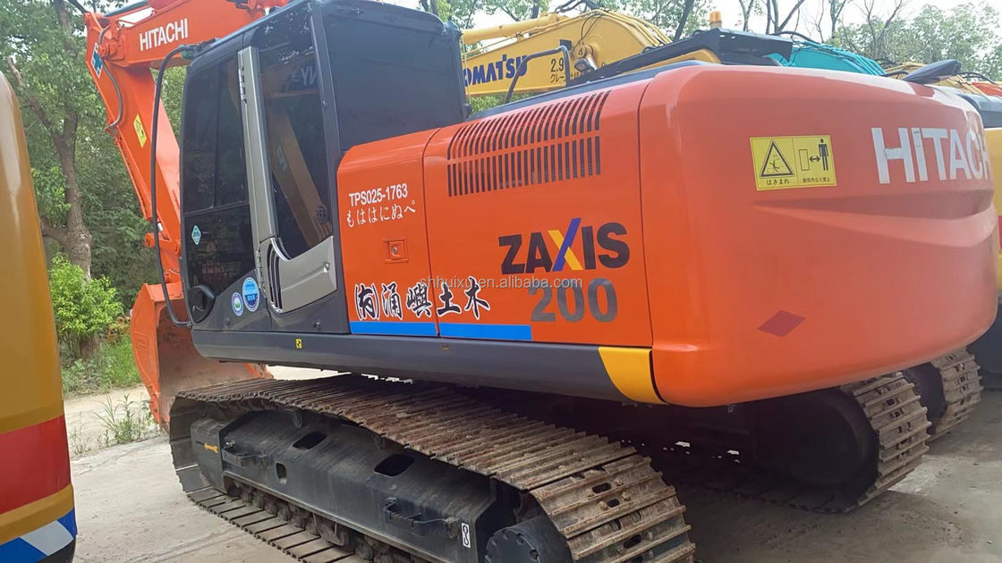 HITACHI Warm verkoop Gebruikte graafmachine HITACHI ZX200 Uitstekende kwaliteit Tweedehands Hydraulische Crawler Excavator Japanse oorsprong te koop