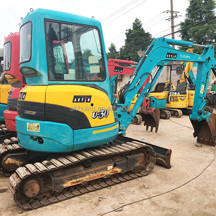 Tweedehands hydraulische kruiper graafmachine Kubota30 Hoogwaardige/gebruikte mini graafmachine Kubota30 Japanse oorsprong goedkope prijs