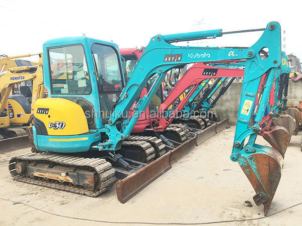 Tweedehands hydraulische kruiper graafmachine Kubota30 Hoogwaardige/gebruikte mini graafmachine Kubota30 Japanse oorsprong goedkope prijs
