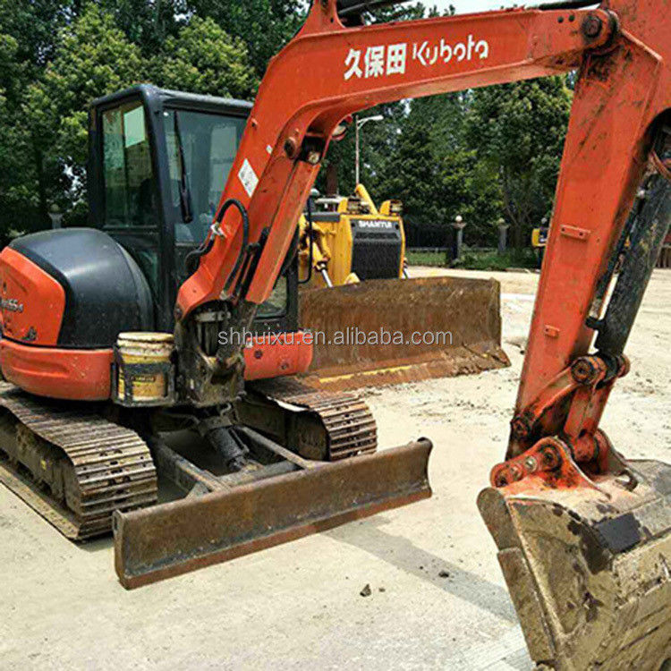 Gebruikte mini graafmachine Kubota55 Japanse oorsprong goedkope prijs/tweedehands hydraulische kruipmachine Graafmachine Kubota55 Hoogwaardige kwaliteit