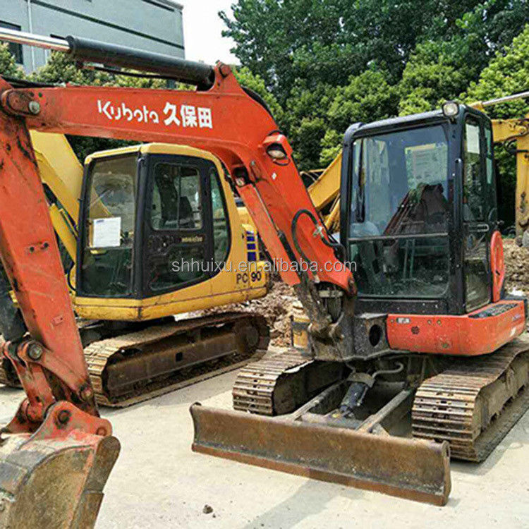 Gebruikte mini graafmachine Kubota55 Japanse oorsprong goedkope prijs/tweedehands hydraulische kruipmachine Graafmachine Kubota55 Hoogwaardige kwaliteit
