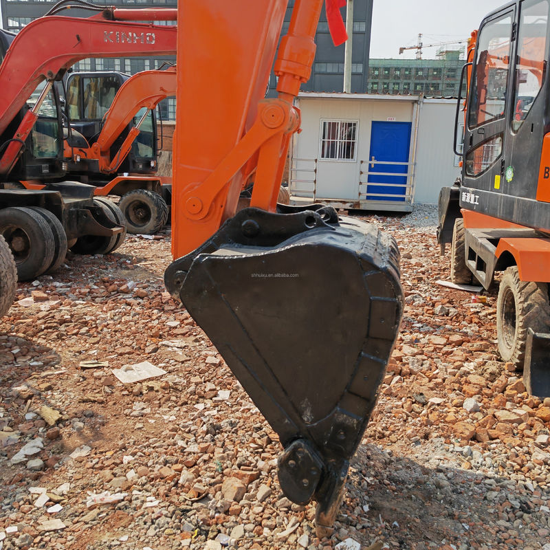 90 Nieuwe excavator tweedehands DOOSAN DH150W-7 Gebruikte 4 wielen graver