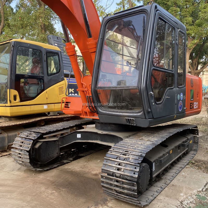 12 ton Gebruikte mini graafmachine hitachi gebruikte koreaanse graafmachine met emmer gebruikte hitachi 120 graafmachine