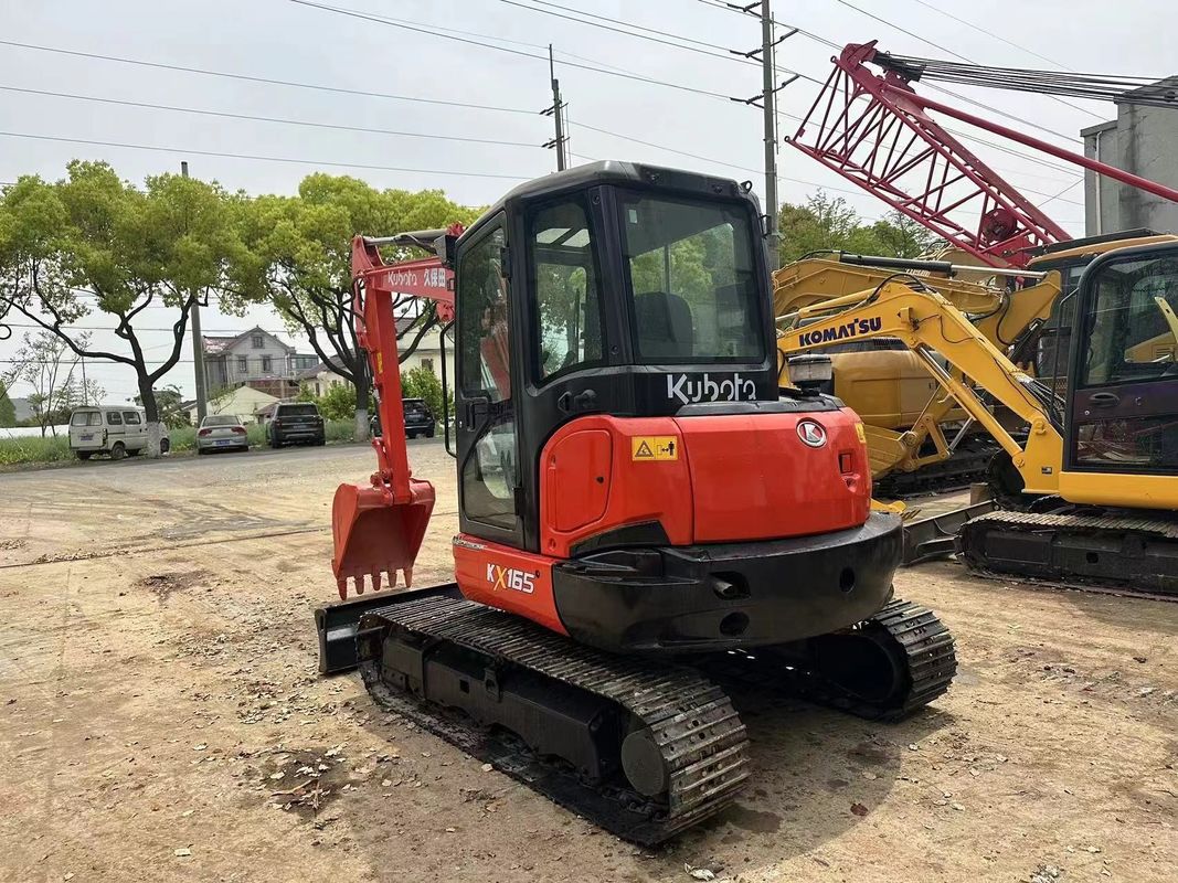 Gebruikte mini-graver Kubota165 Japanse oorsprong goedkope prijs/tweedehands hydraulische kruiper Graver Kubota165 Hoogwaardige kwaliteit