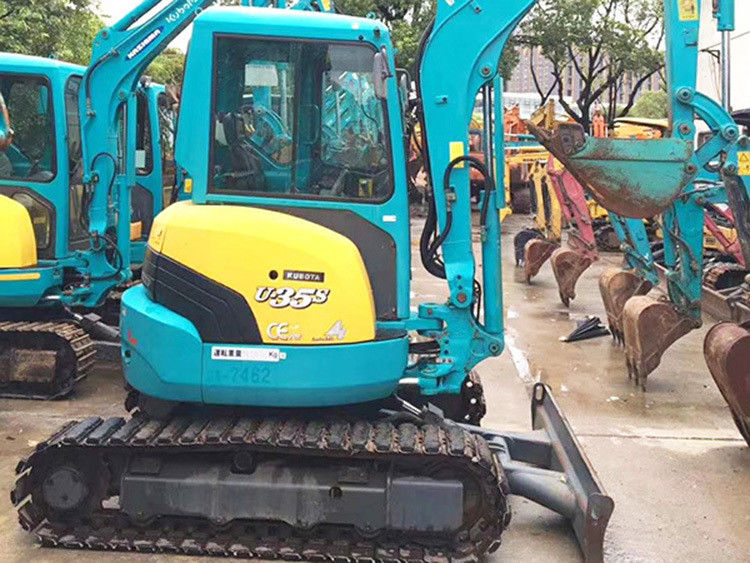 Gebruikelijke graafmachine KUBOTA35 KXU35/ tweedehands Japanse motor KUBOTA KX35 KX U35 35