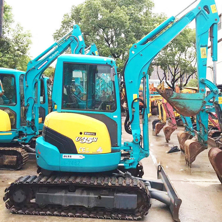 Gebruikelijke graafmachine KUBOTA35 KXU35/ tweedehands Japanse motor KUBOTA KX35 KX U35 35