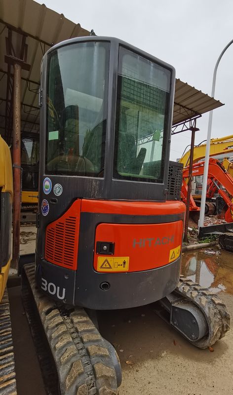 gebruikte Hitachi zx30U kruipgraver 3 ton mini zx30U graver met toebehoren hydraulische zx30U