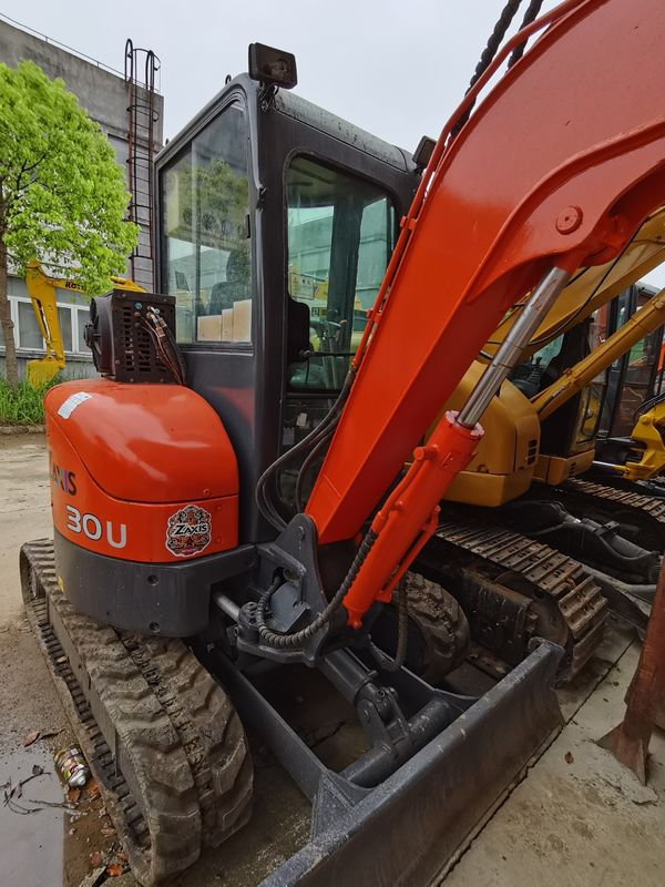 gebruikte Hitachi zx30U kruipgraver 3 ton mini zx30U graver met toebehoren hydraulische zx30U