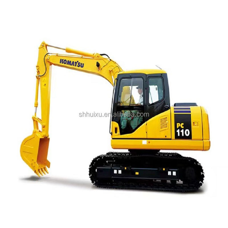 Handgebruikte aardegraver Komatsu PC110 gebruikte machines handgebruikte postgatgravers tweedehands gravers te koop