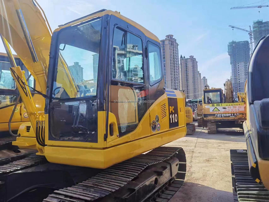 Handgebruikte aardegraver Komatsu PC110 gebruikte machines handgebruikte postgatgravers tweedehands gravers te koop