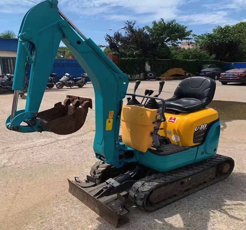 Gebruikte mini graafmachine met lange werktijden en lage prijzen voor warm verkoop 1ton KUBOTA U10 Crawler graafmachine