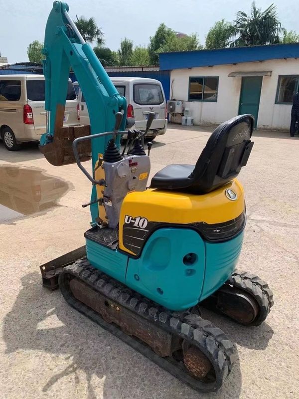 Gebruikte mini graafmachine met lange werktijden en lage prijzen voor warm verkoop 1ton KUBOTA U10 Crawler graafmachine