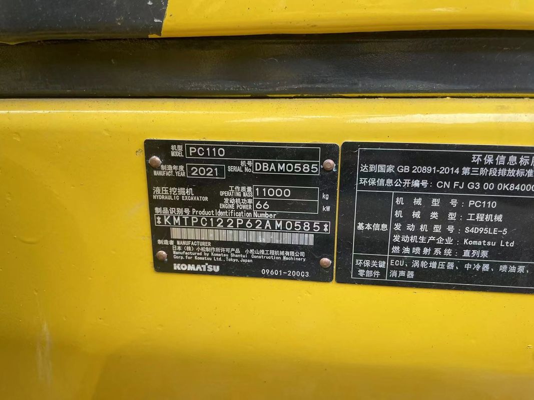 Handgebruikte aardgraver Komatsu PC130 gebruikte machines 13 ton handgebruikte postgatgravers tweedehands gravers te koop
