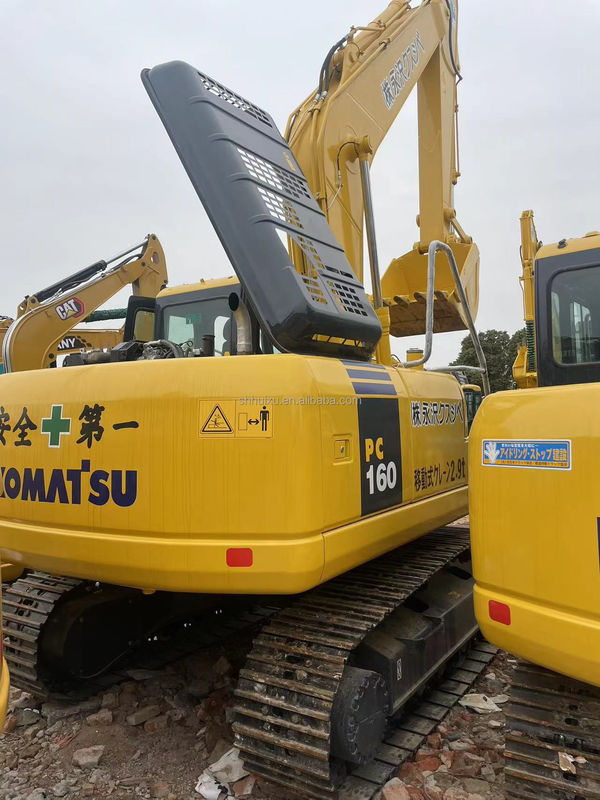 Handgebruikte aardgraver Komatsu PC160 gebruikte machines 16 ton handgebruikte postgatgravers tweedehands gravers te koop