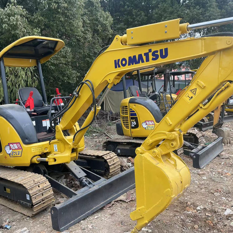 Gebruikte mini-graafmachine Komatsu PC35 zonder cabine kleine graafmachine gebruikte machines mini-graafmachine gebruikte tweedehands graafmachine te koop