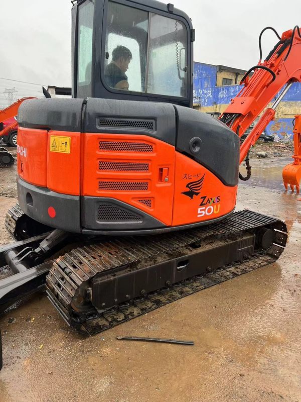 Gebruikte mini graafmachine Hitachi 50U graafmachine kleine gebruikte machines 5 ton tweedehands gebruikte rubber track mini graafmachines