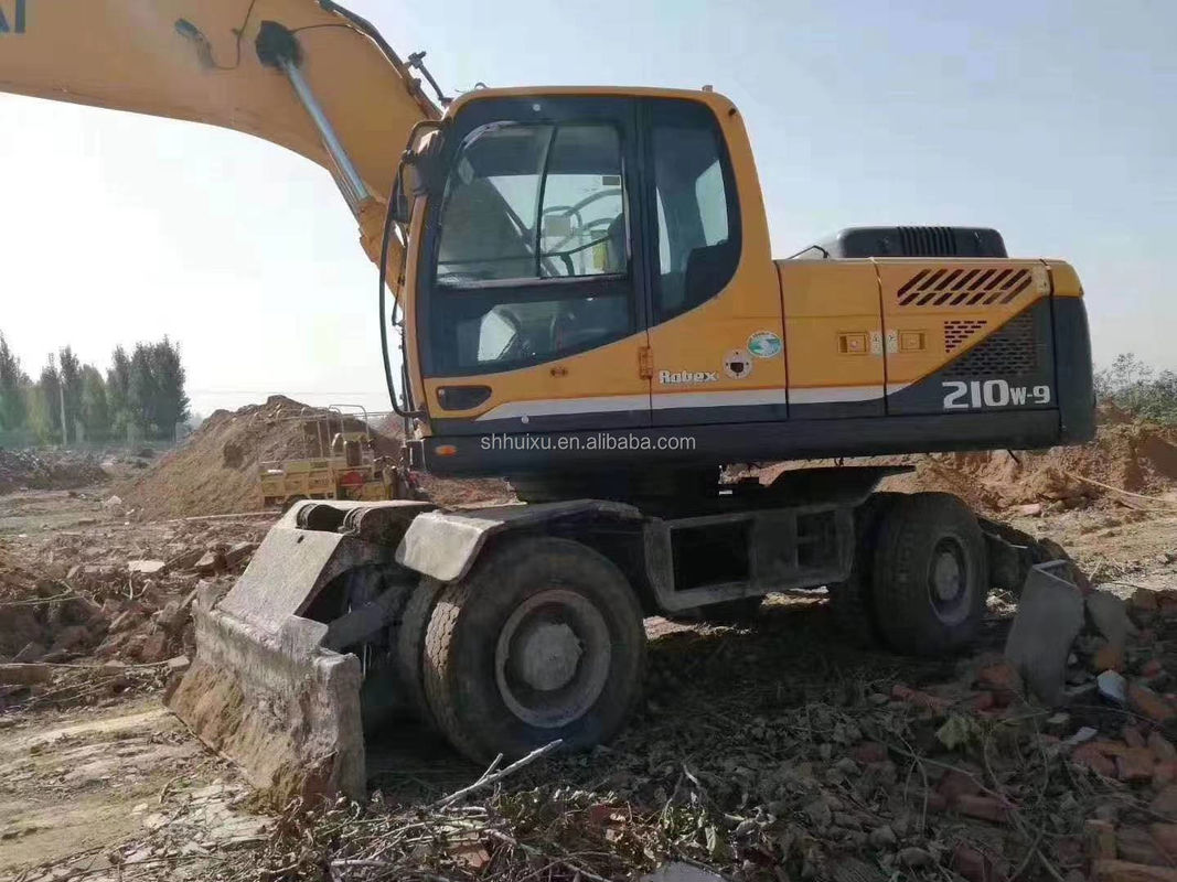 Korea originele 2014 Gebruikte hyundai r210w-9 wielgraafmachine/bandenmachine R210w-9 hyundai te koop
