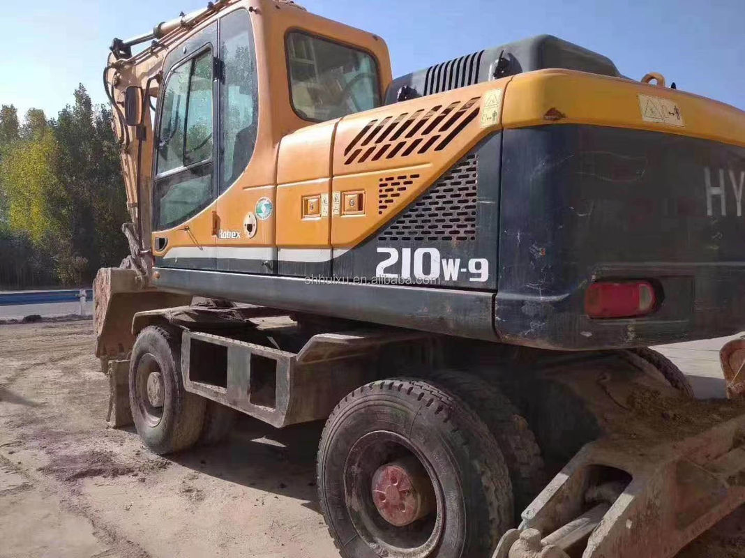 Korea originele 2014 Gebruikte hyundai r210w-9 wielgraafmachine/bandenmachine R210w-9 hyundai te koop