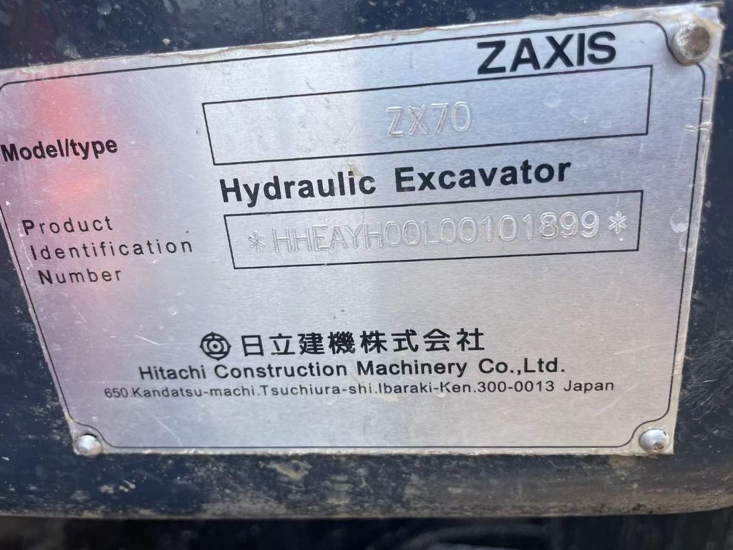 Gebruikte mini graafmachine Hitachi 70 graver kleine gebruikte machines 7 ton hand aarde graver kleine graver