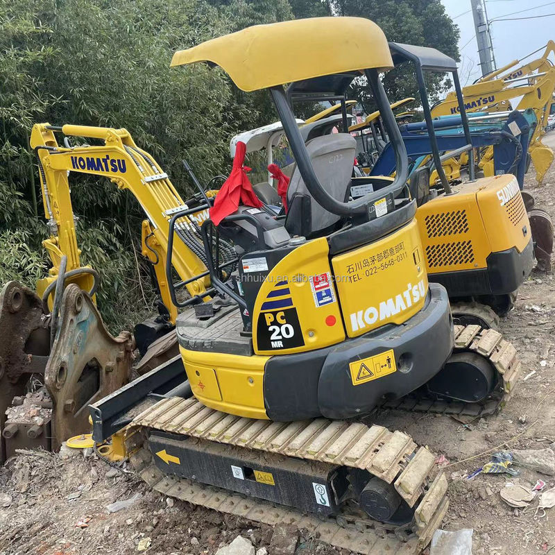 lage prijs op voorraad mini graafgraver Komatsu PC20 zonder cabine graafmachine Japan Gebruikte Komatsu hydraulische mini graafkrabber