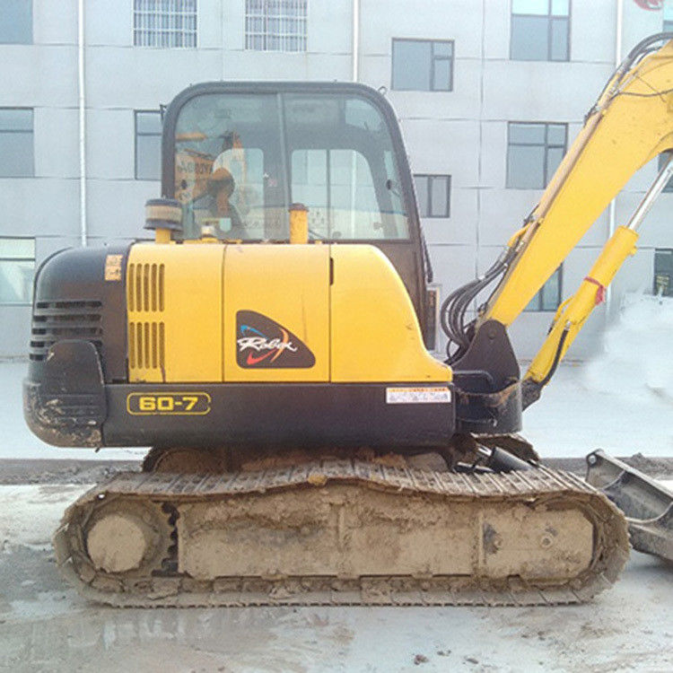 6 ton Hyundai Gebruikte wielen graafmachines R60-7 Hyundai Gebruikte graafmachine Crawler 60