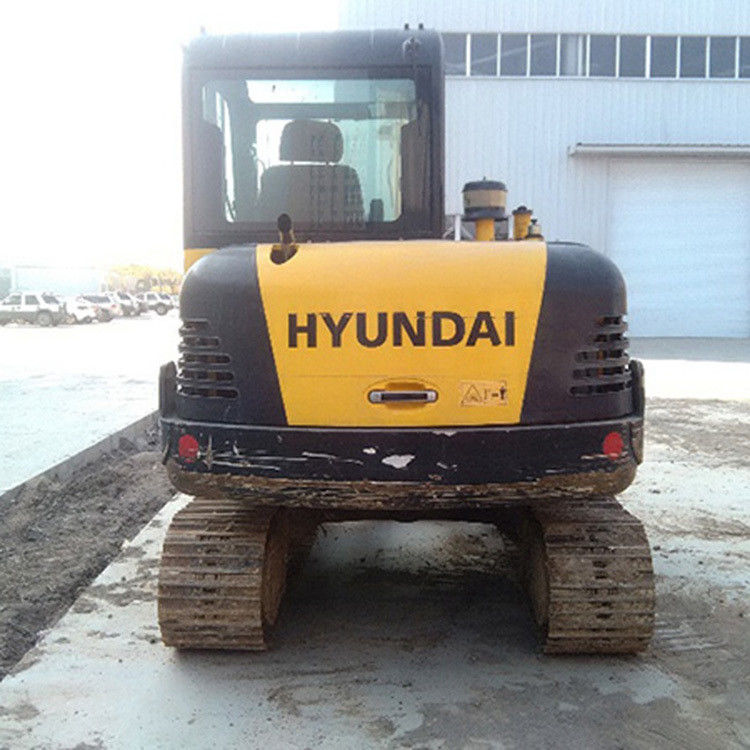 6 ton Hyundai Gebruikte wielen graafmachines R60-7 Hyundai Gebruikte graafmachine Crawler 60
