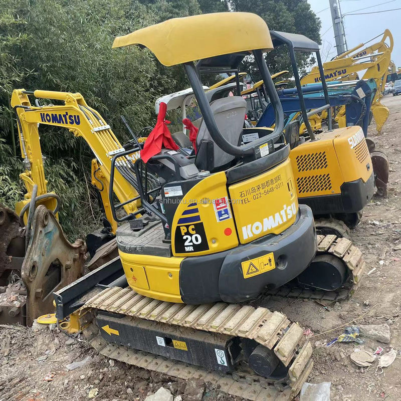 Kleinste mini graafmachine Komatsu PC20 zonder cabine kleine graver gebruikte machines mini de graaf beste graaf kruiper