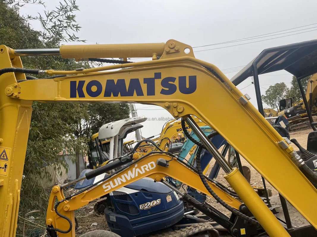 Kleinste mini graafmachine Komatsu PC20 zonder cabine kleine graver gebruikte machines mini de graaf beste graaf kruiper
