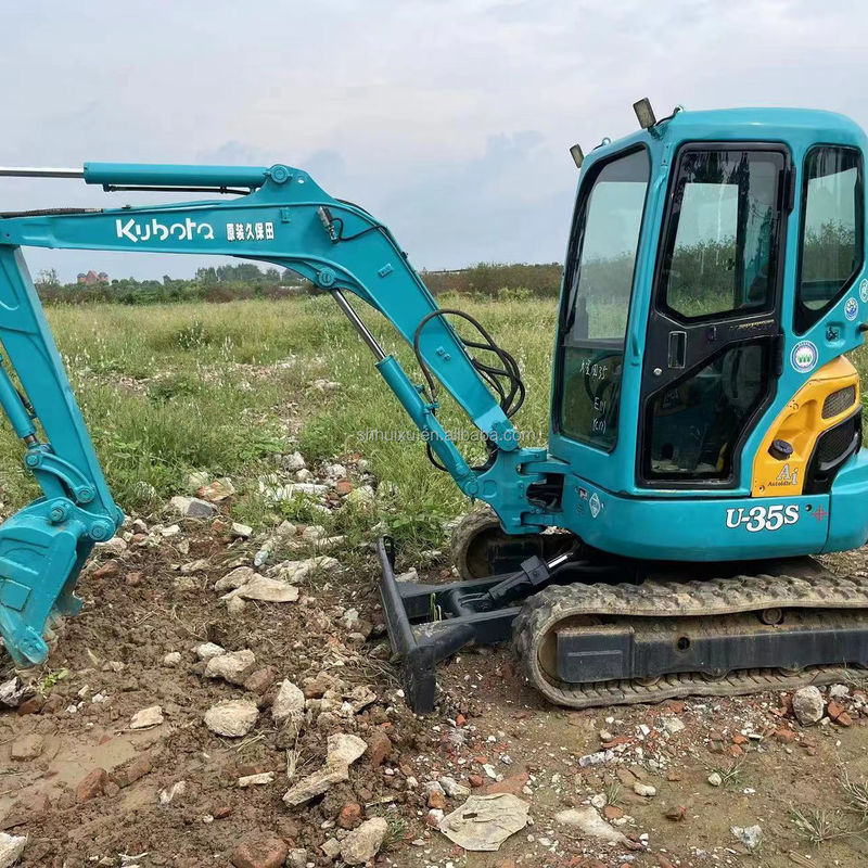 Korte werktijden Kubota U35S graafmachine verkoop gebruikte graafmachine met hoogwaardige motor en pomp
