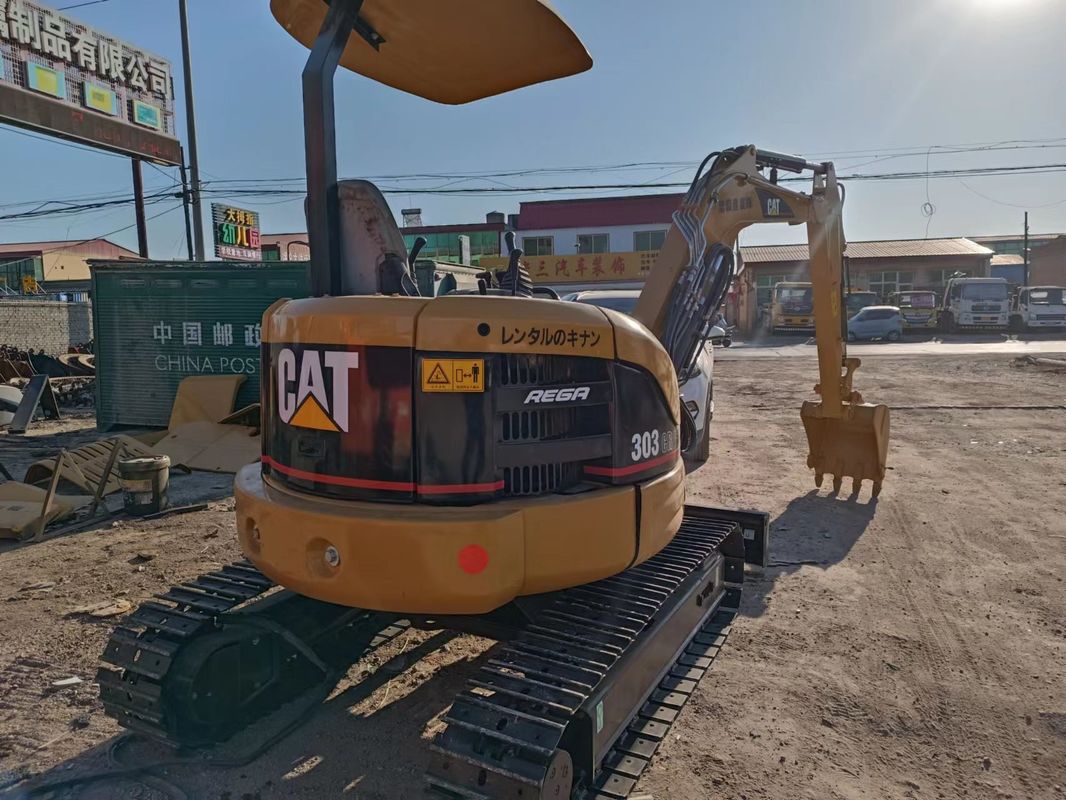 Gebruikte mini graafmachine CAT303 zonder bestuurder cabine hand aarde graver China mini graver