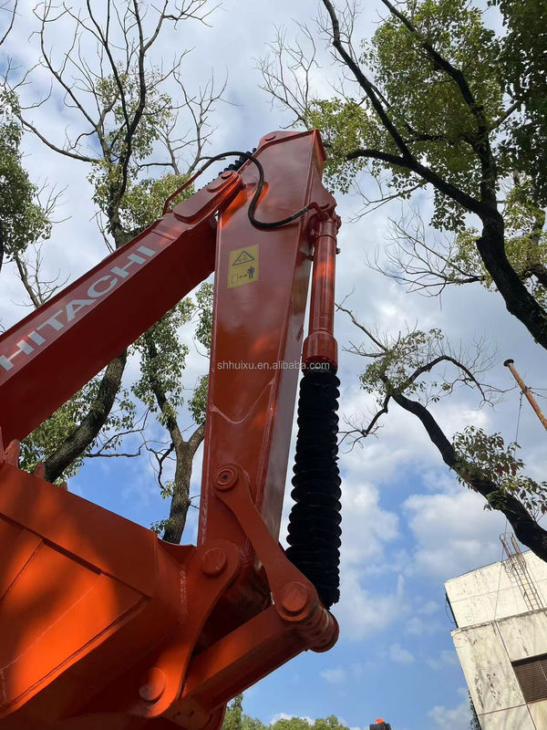 Gebruikte hitachi zaxis 120 elektrische kruiper mini graafmachine sporen graafmachine banen bouwmachine