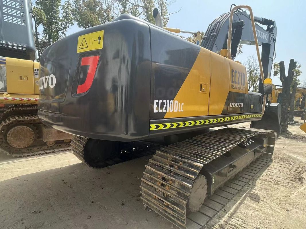 21000kg Gebruikte hydraulische graafmachine Tweedehands Volvo Ec210 1.1m3 Emmercapaciteit