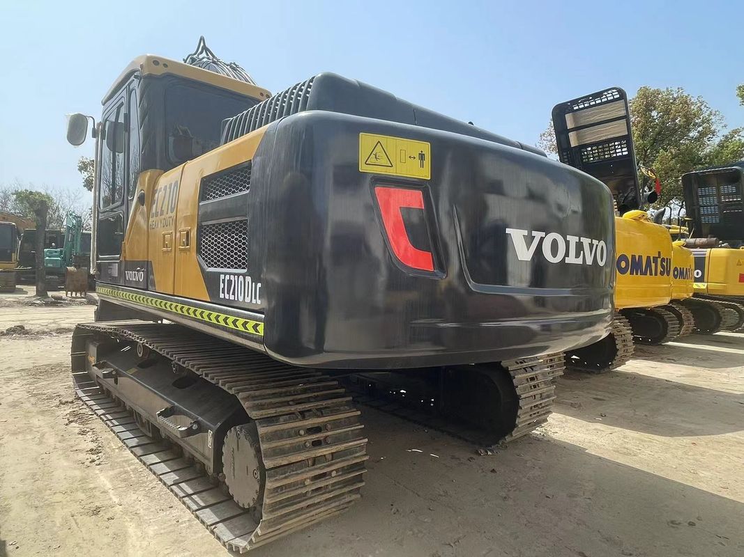 21000kg Gebruikte hydraulische graafmachine Tweedehands Volvo Ec210 1.1m3 Emmercapaciteit
