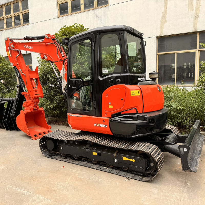 Gebruikte graafmachines kubota165 tweedehands kruiper graafmachine voor janpan originele bouwmachines gebruikte mini graafmachine 6,5 ton