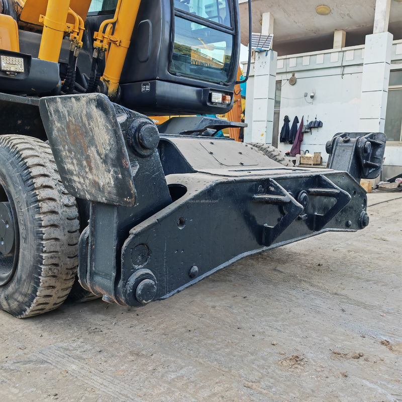 2.1m3 Emmercapaciteit Gebruikte wielgraafmachine tweedehands Hyundai 210 7 Graafmachine