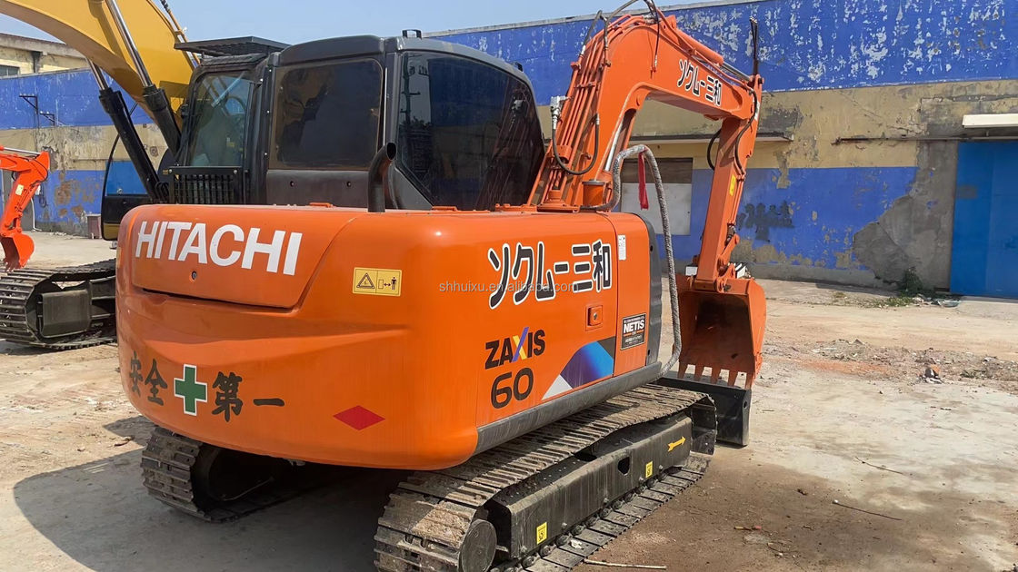 Kwaliteit Hitachi gebruikt zx60 6 ton mini graafmachines 60 model tweedehands originele verf min I graafmachine Hitachi