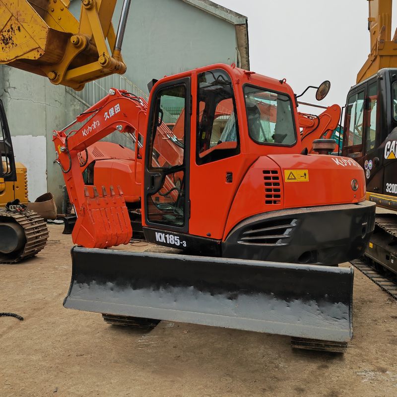 Gebruikte middengrote graafmachine kubota185/klaar voor verzending tweedehands graafmachine kubota 185 te koop