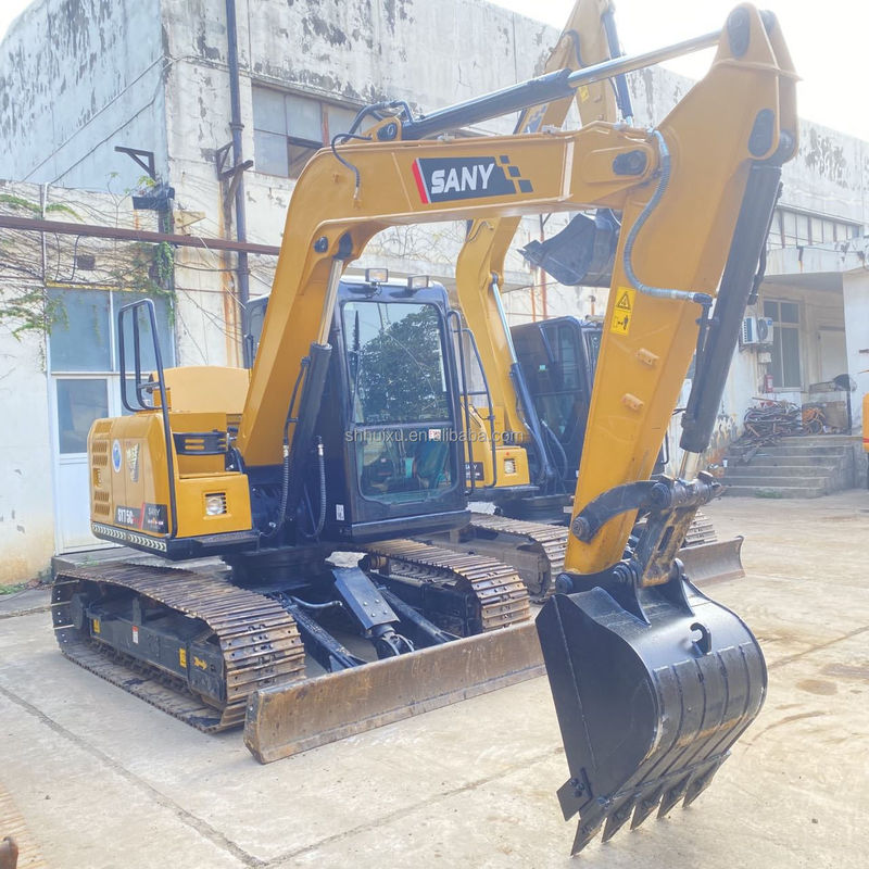 China Originele gebruikte Sany-graafmachine 75c SY75C-10 SY75C-8 SY75C-9 Mini-graafmachine 8 ton